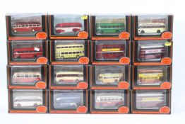 EFE - A boxed grouping of 16 diecast model buses from EFE.