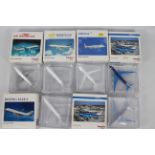 Herpa Wings - 6 x boxed Aircraft models in 1:500 scale including Boeing 747-400,