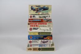 Airfix - 10 x boxed aircraft model kits mostly in 1:72 scale including Handley Page Jetstream #