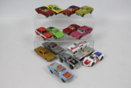 Corgi - 15 x unboxed vehicles including Ford Mustang Pop Art # 348, Ford Cortina GXL # 313,