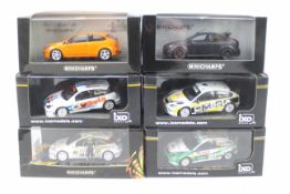 Minichamps - Ixo - 6 x boxed 1:43 scale Ford Focus models including WRC Valentino Rossi model,