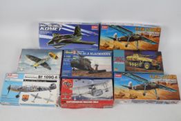 Academy - AZ Model - Airfix - Others - Eight boxed plastic model kits in various scales.