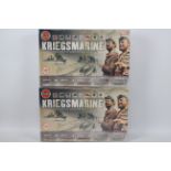 Airfix - 2 x unopened Kriegsmarine model kit sets in 1:400 scale # 12201.