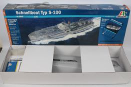 Italeri - A boxed Italeri 1:35 scale #5603 Schnellboot Typ S-100 plastic model kit - billed as the