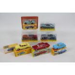 Atlas Dinky - 8 x boxed vehicles including Aston Martin DB5 in two different colours # 110,