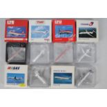 Herpa Wings - 6 x boxed Aircraft models in 1:500 scale including Boeing 757-200,