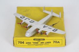 Dinky Toys - A boxed Dinky Toys #70A Avro York Air Liner.