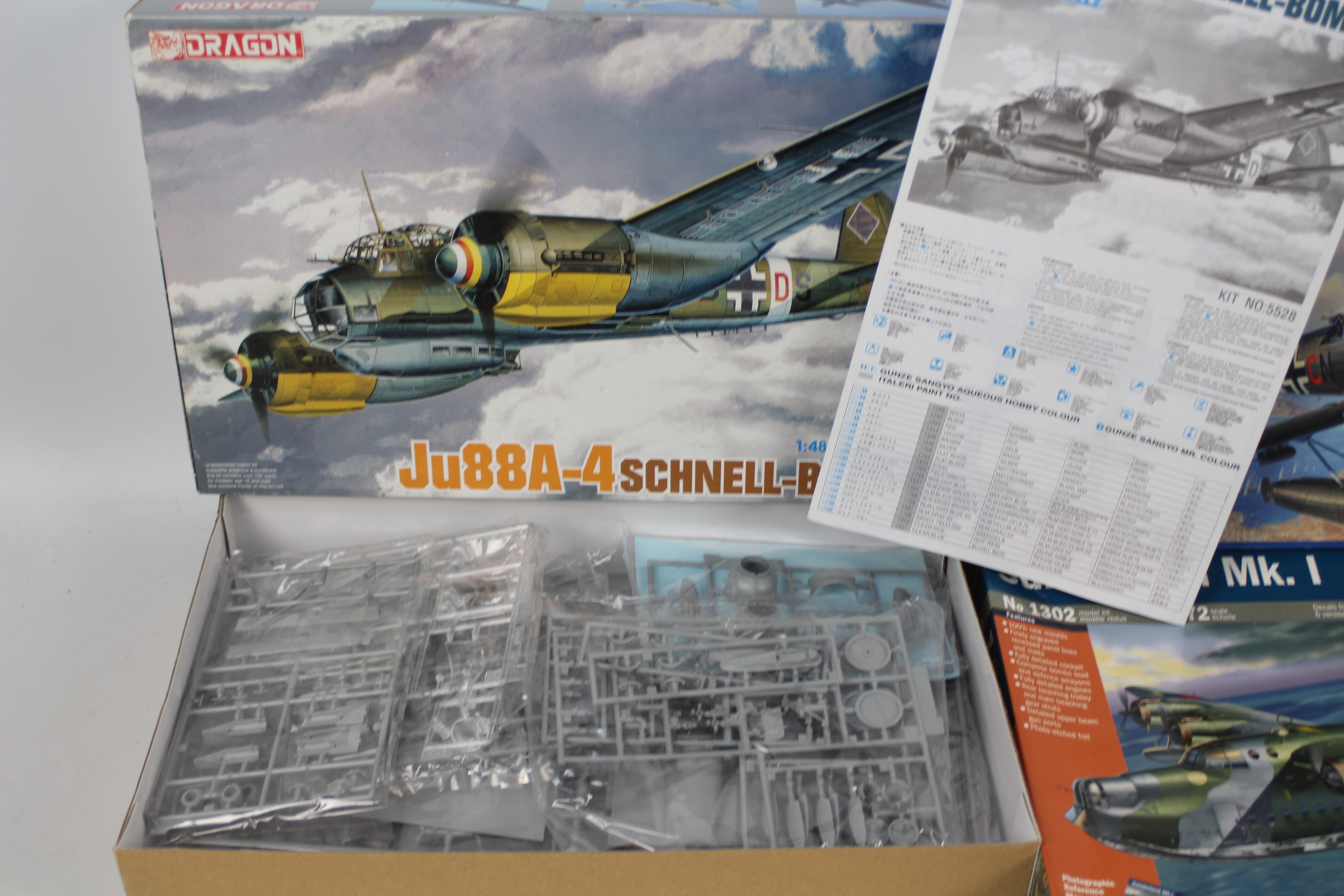 Italeri - Revell - Dragon - Three boxed military aircraft plastic model kits in various scales. - Image 2 of 4