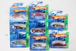 Hot Wheels - Super Treasure Hunt - 8 x unopened carded models including 69 Pontiac GTO,