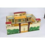 Golden Toys - A vintage wooden toy Wild West style fort marked Golden made in Sweden.