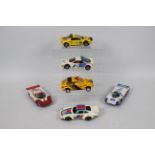 Scalextric - 6 x slot car models including 2 x Ford RS200's Ford Escort,