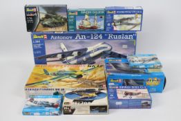 Revell - 10 x boxed model kits including Antonov An-124 in 1:144 scale,