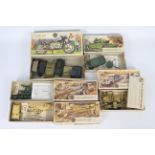 Airfix - 4 x boxed military model kits in 00 scale including Scammell Tank Transporter # 02301-6,