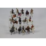 Timpo - Britains - Others - An interesting collection of sixteen mounted Western themed metal