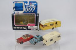 Corgi - Spot-On - Norev - 5 x vehicles including Volkswagen Beetle Rally Car, Volvo 122S,