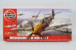 Airfix - A boxed Airfix 1;24 scale A12002A Messerschmitt Bf109E-4 / E3 plastic model kit.
