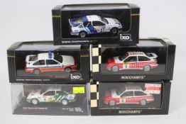 Minichamps - Ixo - 5 x boxed Ford Sierra RS Cosworth models in 1:43 scale including Bastos livery