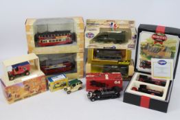 Corgi - Solido - Rio - Matchbox - 9 x boxed models including General Lee tank, Feltham London tram,