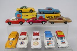 Corgi - 15 x vehicles including rare Citroen DS Monte Carlo Rally car # GS38, Lotus Elan # 319,