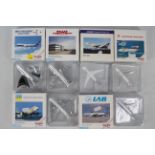 Herpa Wings - 6 x boxed Aircraft models in 1:500 scale including Boeing 767-300, Boeing 767 200,