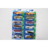 Hot Wheels - Treasure Hunt - 10 x unopened carded models including Plymouth Road Runner,