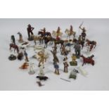 Timpo - Britains - Others - Over 30 Western themed metal figures by various manufacturers.
