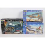 Revel - Three boxed plastic model kits in various scales from Revell.