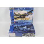 Revell - Two boxed 1:32 scale plastic model miliary aircraft kits from Revell.