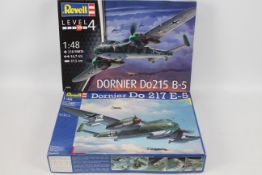 Revell - Two boxed Revell 1:48 scale Dornier plastic model aircrfat kits.