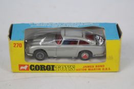 Corgi - James Bond - A 007 Aston Martin DB5 # 270 in the rarer slimline box.