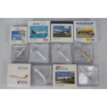 Herpa Wings - 6 x boxed Aircraft models in 1:500 scale including Boeing 767-200, Boeing 737 -800,