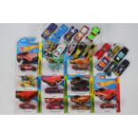 Hot Wheels - 10 x carded and 16 x loose models including Datsun 510 Wagon, Toyota AE-86 Corolla,