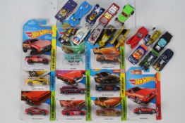 Hot Wheels - 10 x carded and 16 x loose models including Datsun 510 Wagon, Toyota AE-86 Corolla,