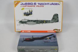 Eduard - Two boxed plastic German WW2 aircraft model kits.