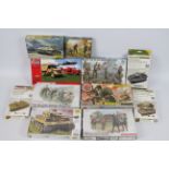 Airfix - Dragon - Heller - Vallejo - Others - A boxed collection of eight plastic military vehicles