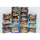 Corgi - 18 x boxed Mini racing models in 1:36 scale including Geoff Taylor number 8 car,