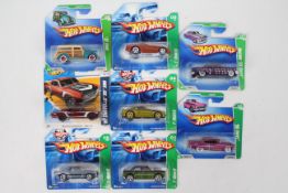 Hot Wheels - Super Treasure Hunt - 8 x unopened carded models including 67 Chevelle,