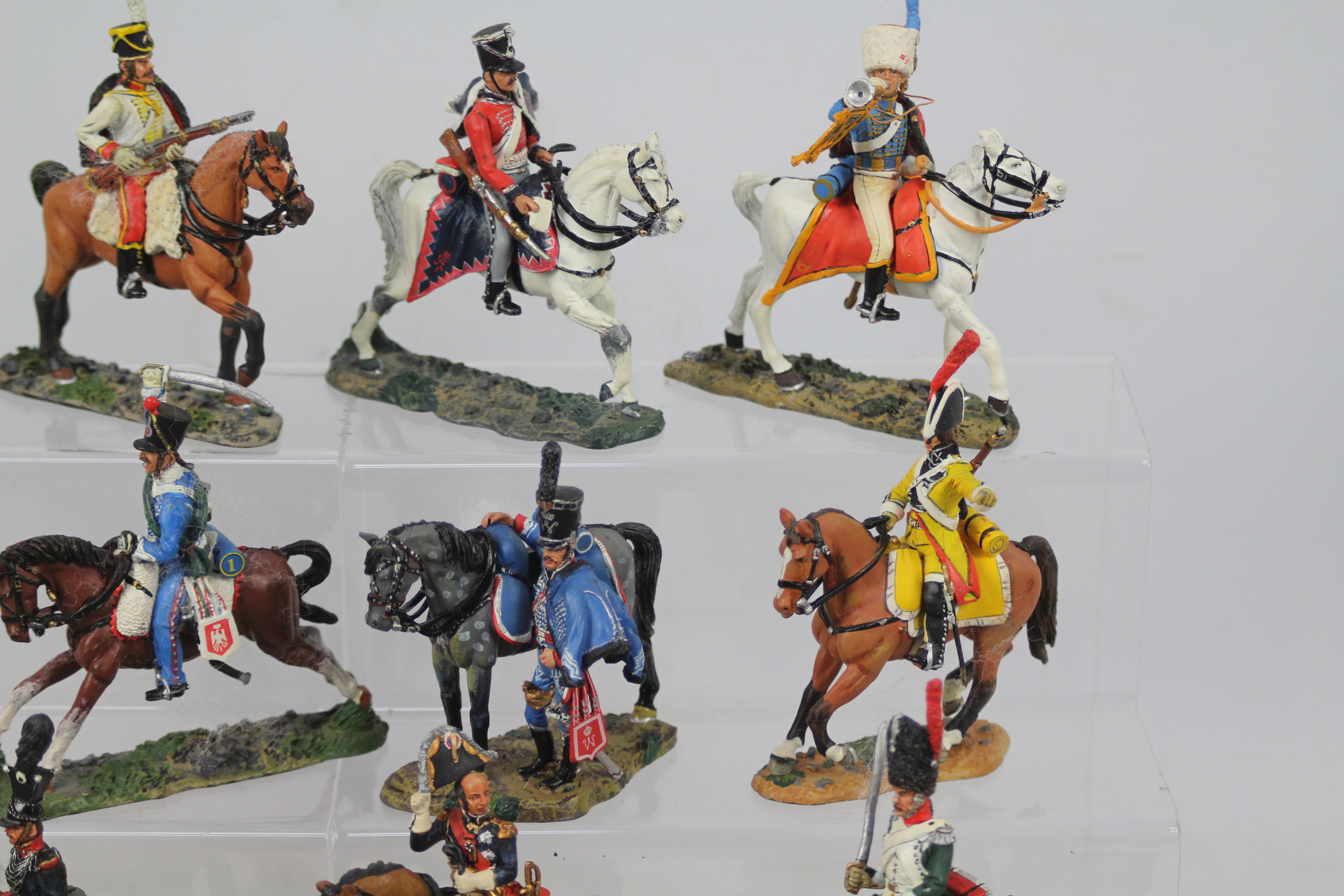 DelPrado - A collection of 18 x mounted soldier figures including Trooper Russian Isum Hussars 1807, - Image 3 of 5