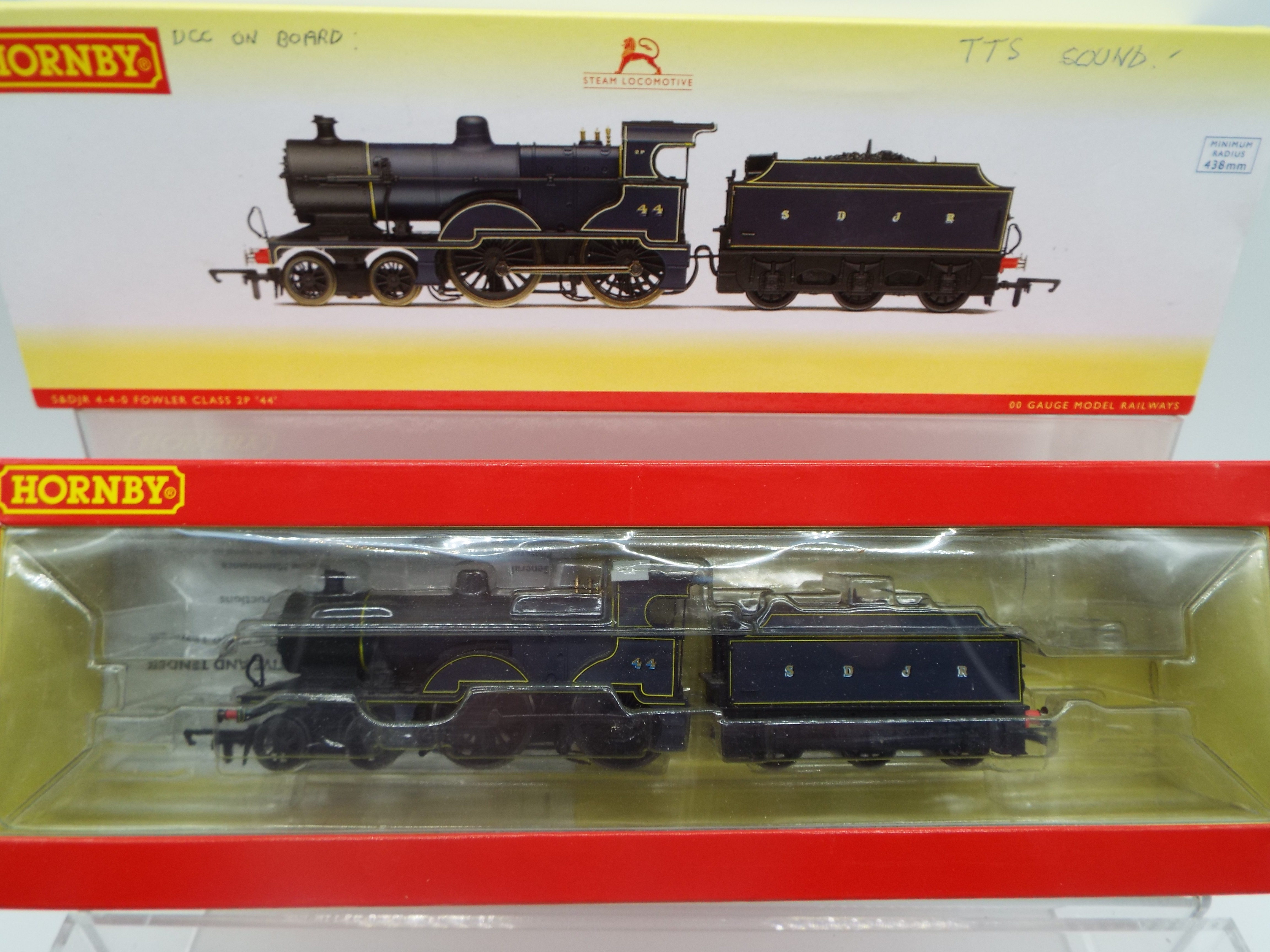 Hornby - an OO gauge DCC fitted with TTS Sound model 4-4-0 locomotive and tender running no 44 'S.D.