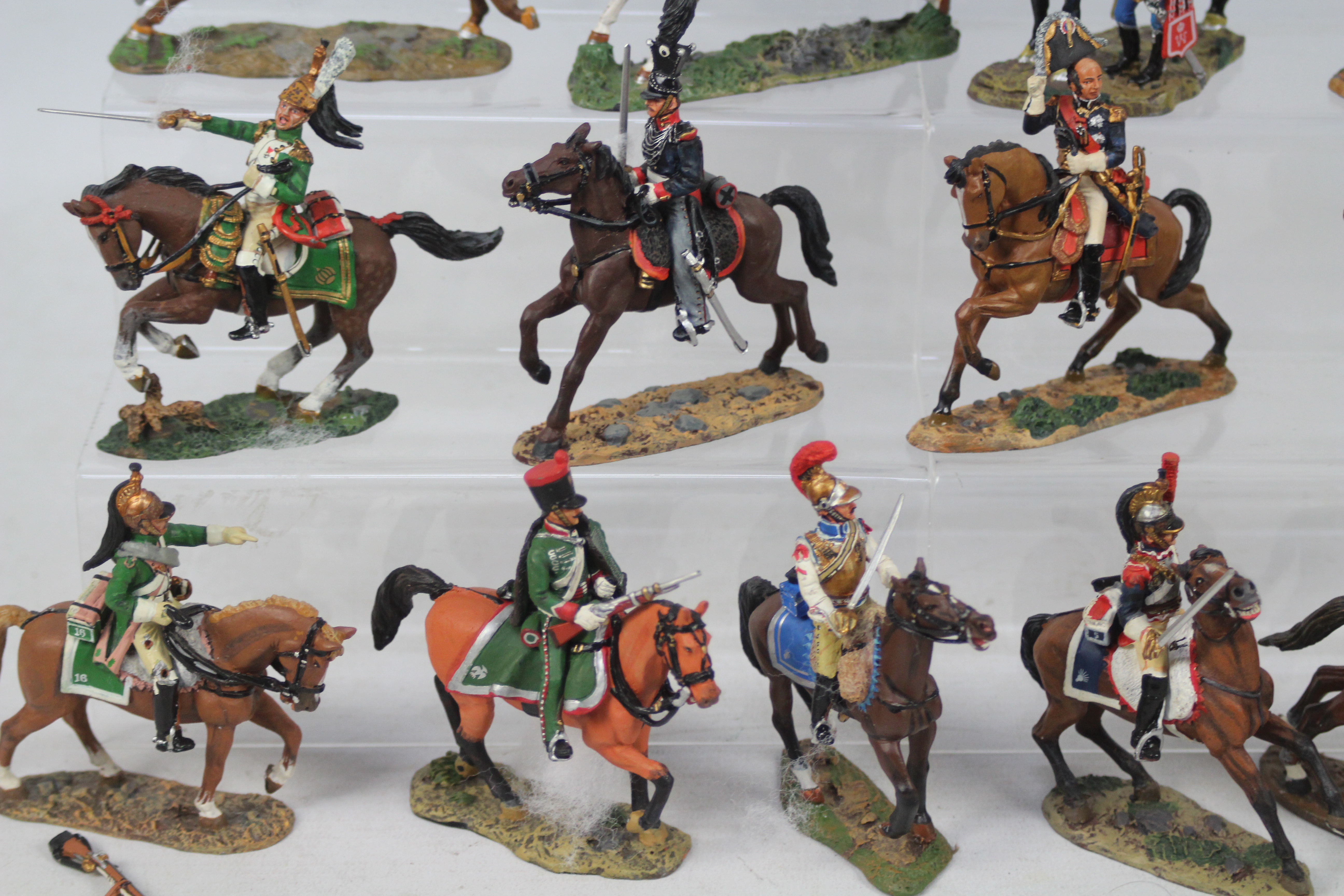 DelPrado - A collection of 18 x mounted soldier figures including Trooper Russian Isum Hussars 1807, - Image 4 of 5