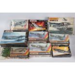 Matchbox - A collection of nine Matchbox plastic model aircraft kits in 1:72 scale.