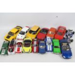 Bburago - Jada - Maisto - 16 x unboxed cars in 1:24 and 1:18 scale including Ford Focus,