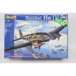 Revell - A boxed 1:32 scale Revell #04696 Heinkel He111P-1 plastic model aircraft kit.