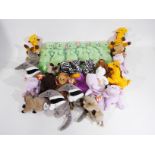Ty Beanie - 35 x Ty Beanie Baby soft toys and bears - Lot includes 12 x sealed 'Kicks' bears,