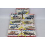 Esci - Nine boxed 1:72 scale plastic military vehicle model kits from Esci. Lot includes #8346 Sd.