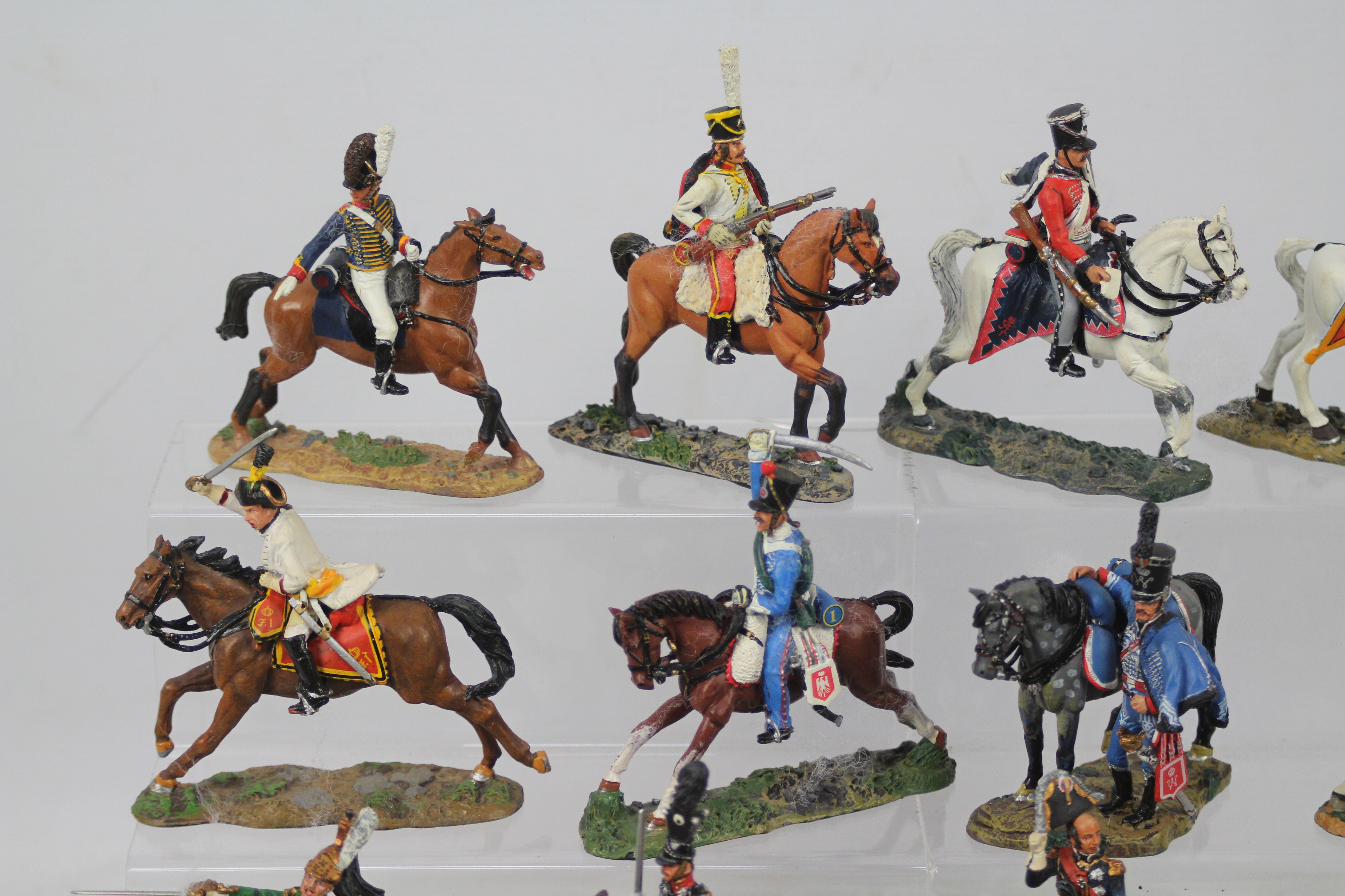 DelPrado - A collection of 18 x mounted soldier figures including Trooper Russian Isum Hussars 1807, - Image 2 of 5