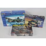 Revell - Dragon - Monogram - Three boxed 1:48 scale plastic military aircraft model kits.