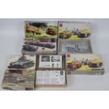 Airfix - Fulimi - Six boxed military vehicle plastic model kits in 1:76 scale.