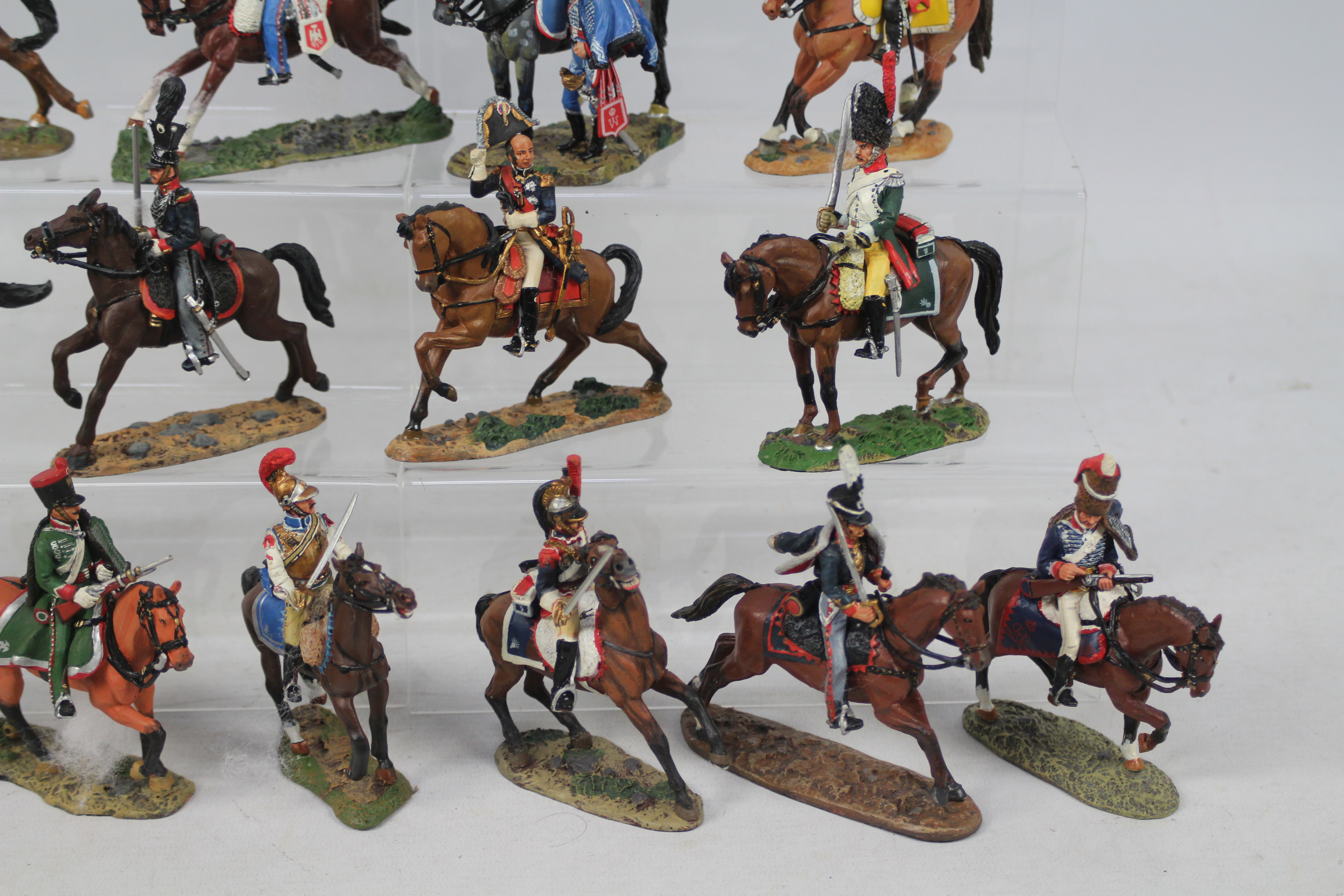 DelPrado - A collection of 18 x mounted soldier figures including Trooper Russian Isum Hussars 1807, - Image 5 of 5