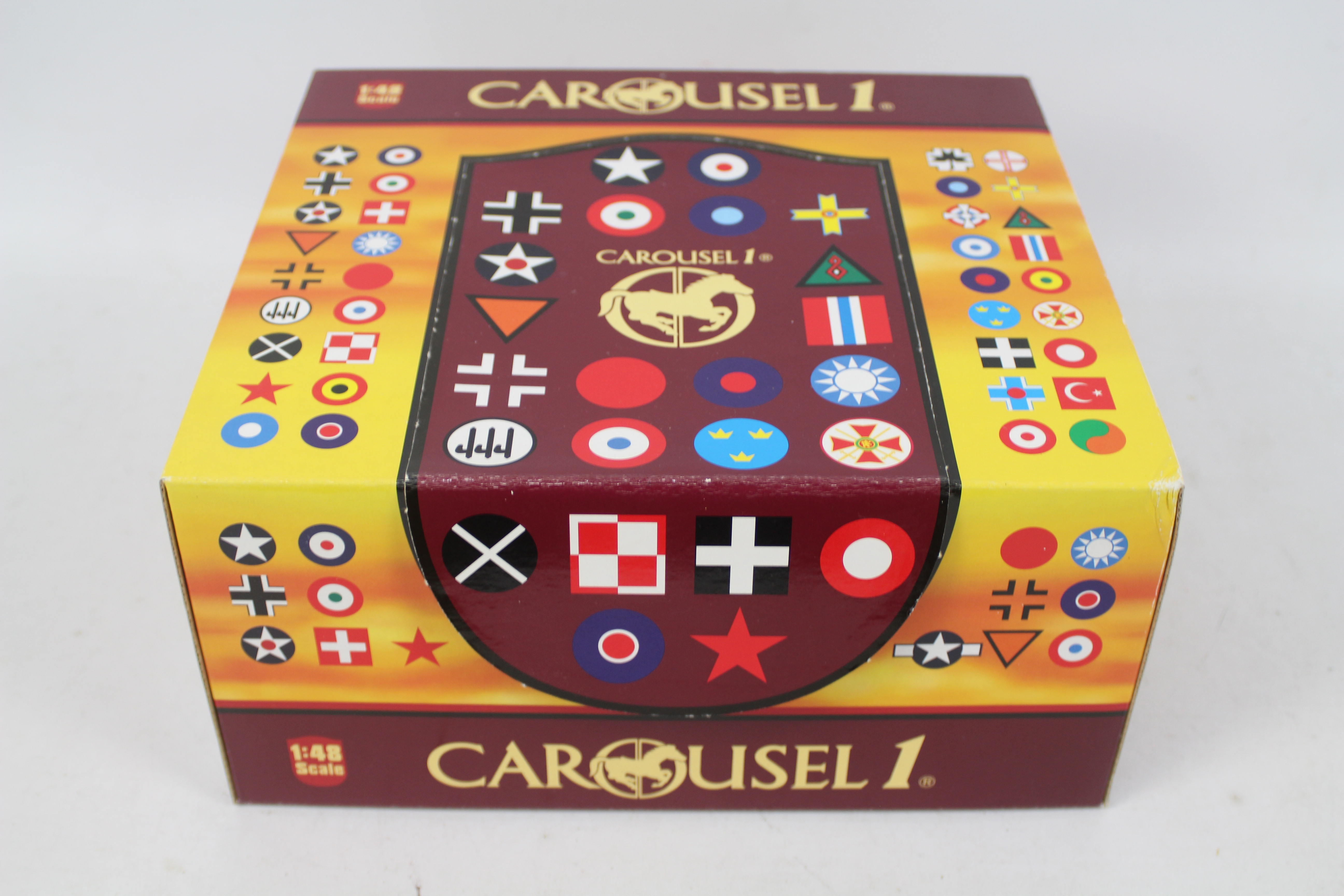 Carousel - A boxed diecast 1:48 scale Carousel #7102 Messerschmitt 109e 'Emil' JG27 North Africa - Image 3 of 3